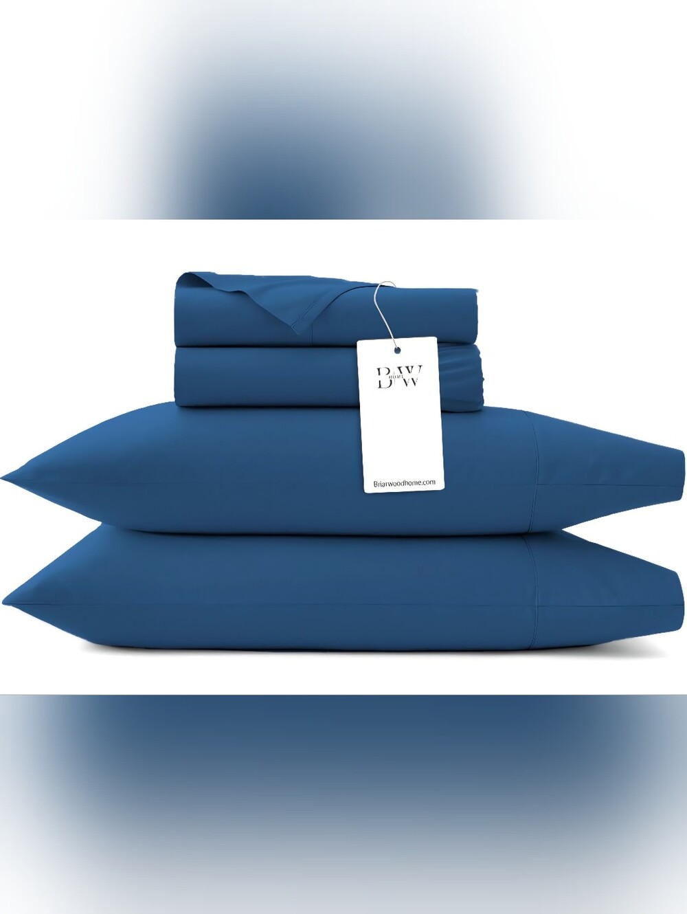 NWT - Briarwood Home 100% Cotton Solid Jersey Sheet Set - Ultra-Soft